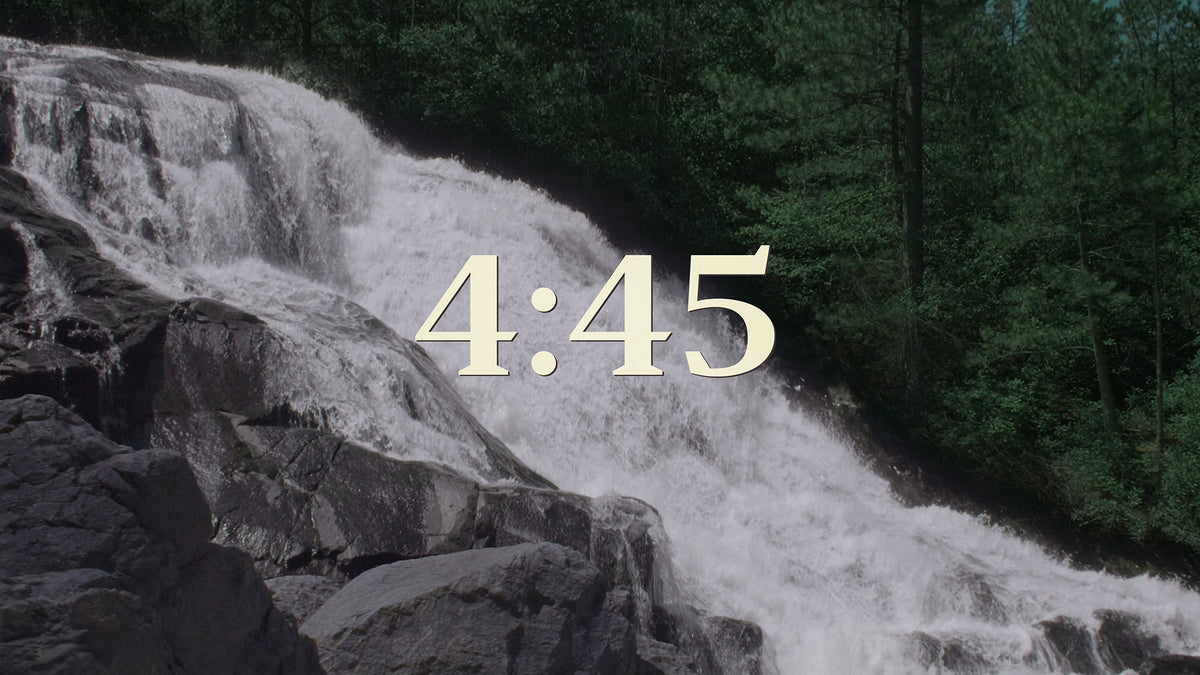 Blue Ridge Waterfalls Minimal Countdown