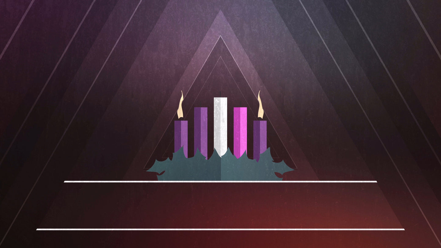 Christmas Candles Blank 02