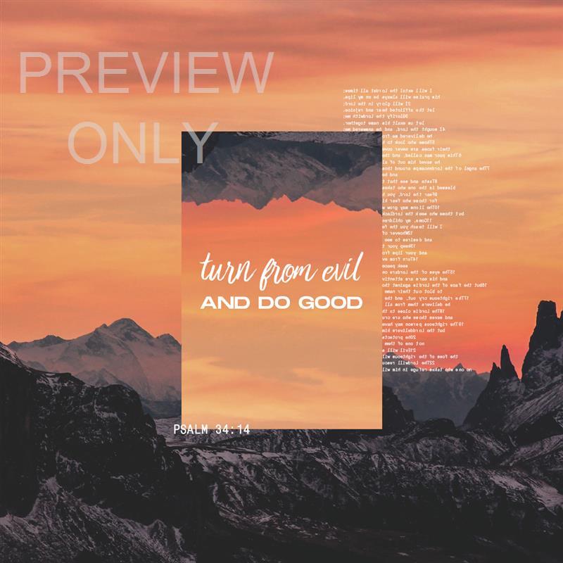 Psalm 34-14 Social Graphics Title