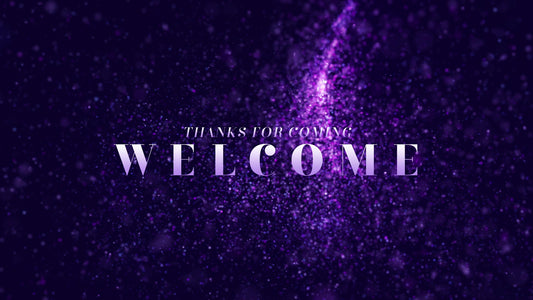 New Year Glitter Welcome Still