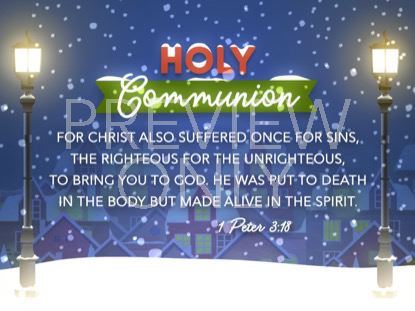 Christmas Village Communion Still