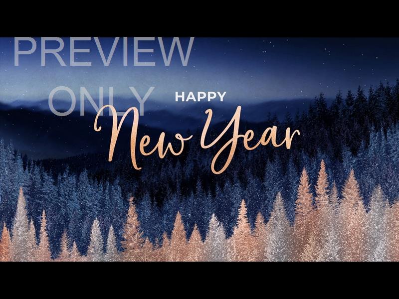 Sparkling Trees New Year Still