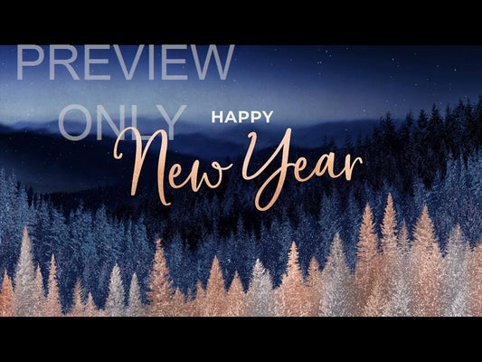 Sparkling Trees New Year Still