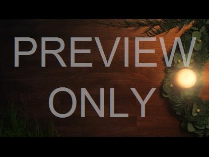 Christmas Candles One Candle Side