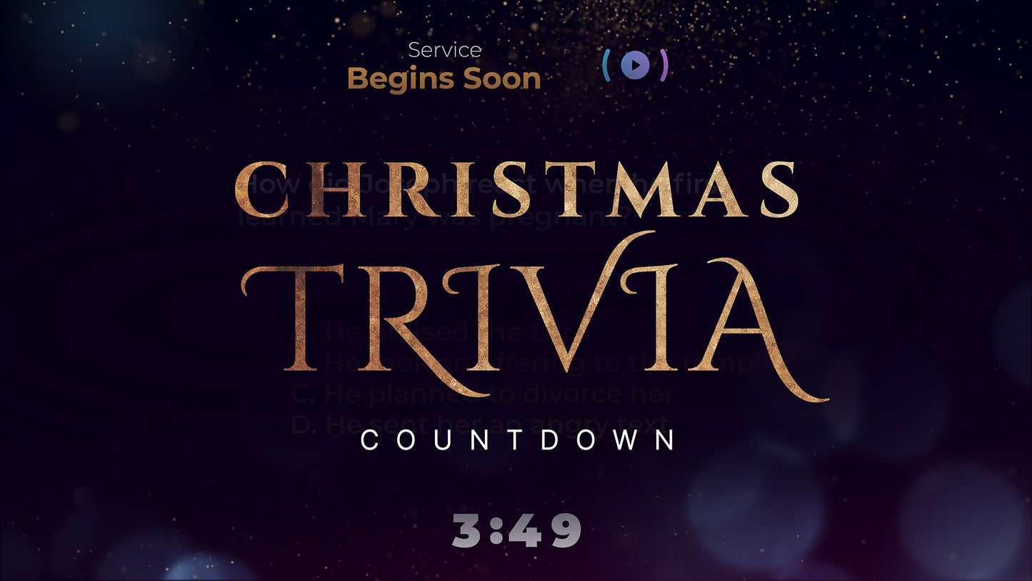 Sparkly Christmas Trivia Countdown