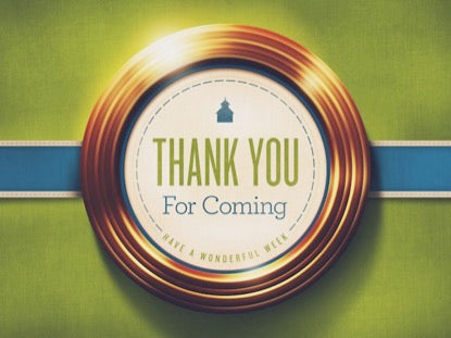 Golden Rings Thank You For Coming
