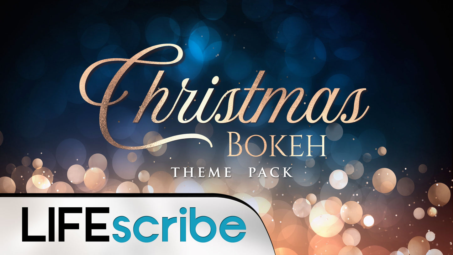 Christmas Bokeh Theme Pack