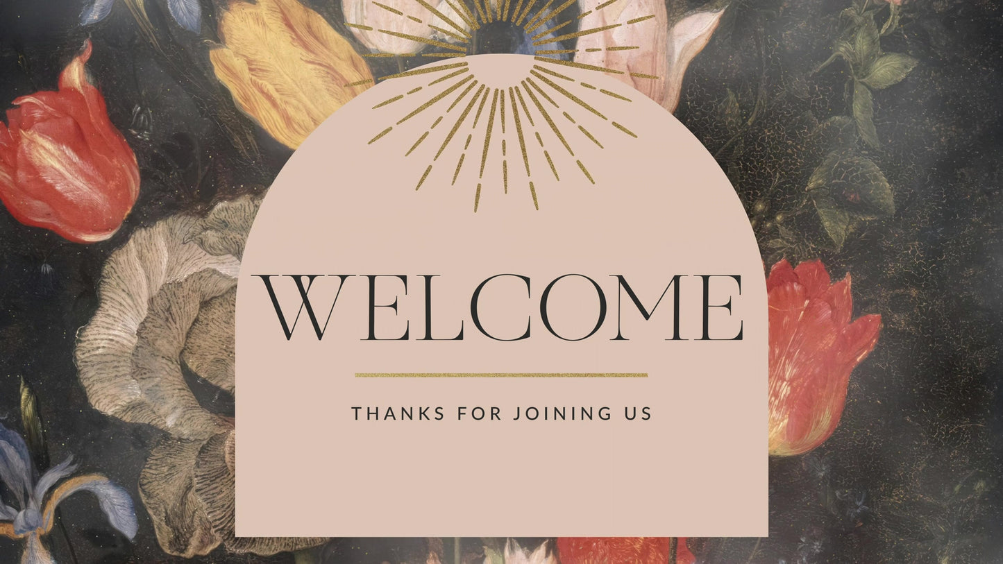 Easter Vintage Welcome Still