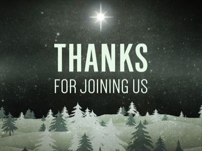 Christmas Forest Green Closing Motion