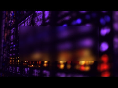 Stained Glass Purple Gold Blur