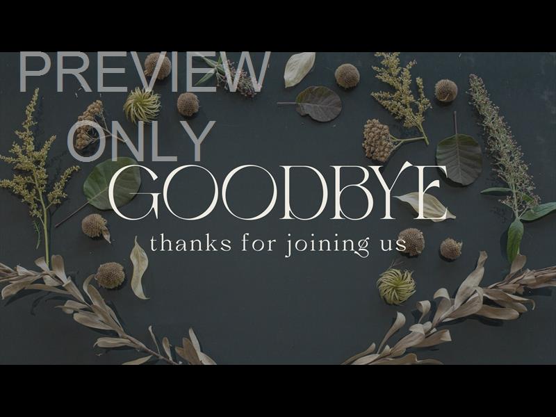 Thankful Heart Goodbye Still