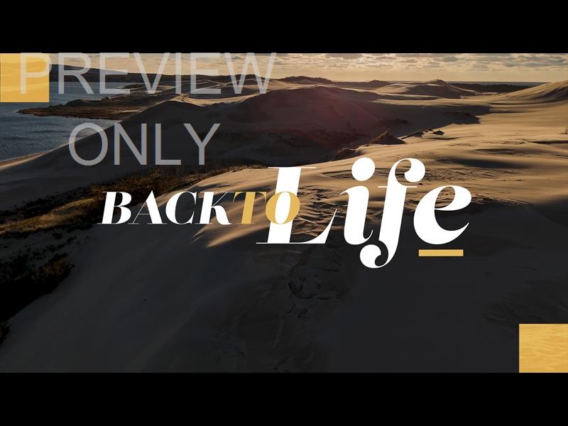 The Dunes Back To Life Title Graphic 2