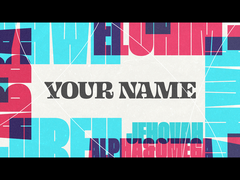 Your Name Sermon Intro