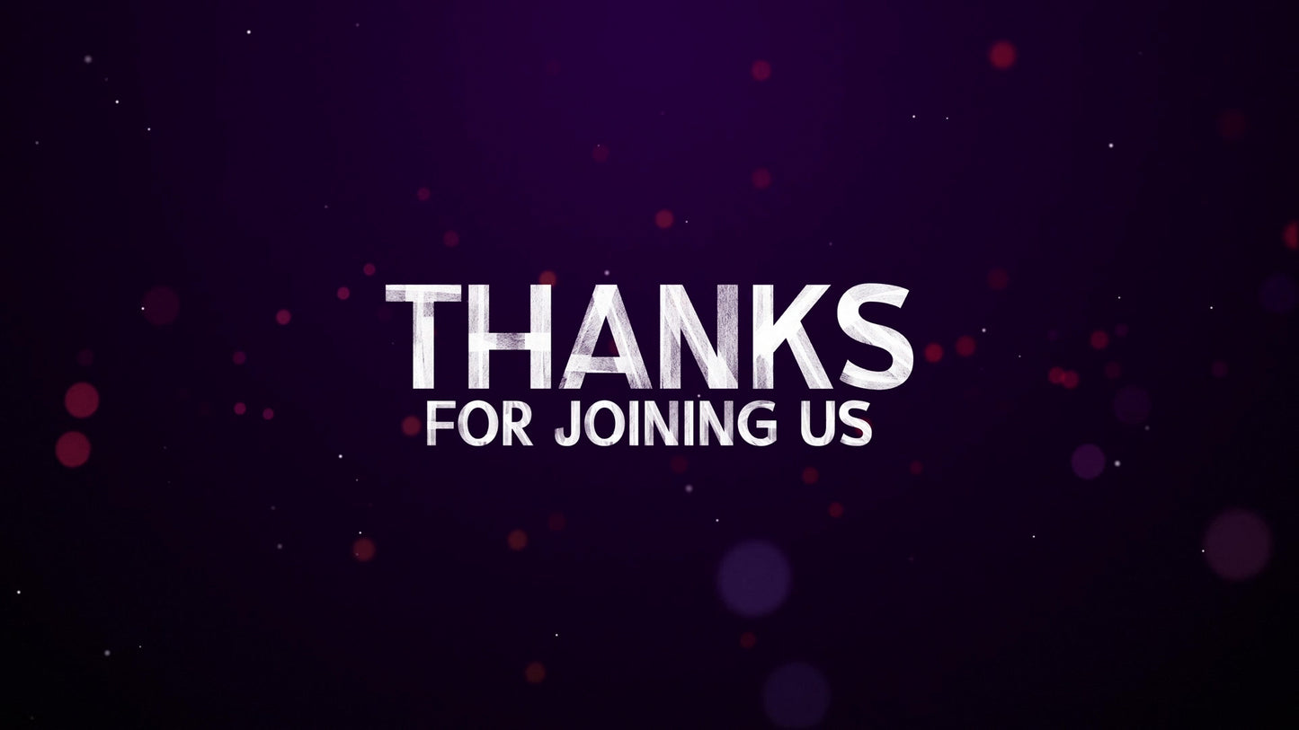 Communion Bokeh Thanks For Joining Us