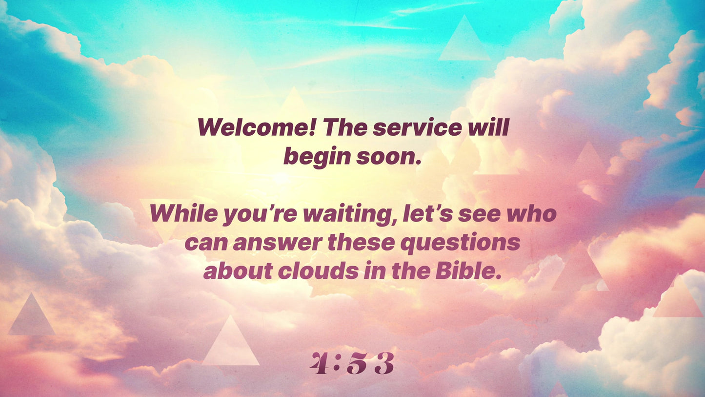 Clouds In The Bible Trivia Countdown