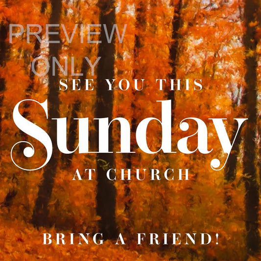 Autumn Vibes Social Graphic Sunday