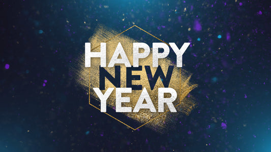 New Years Glitter Welcome Still