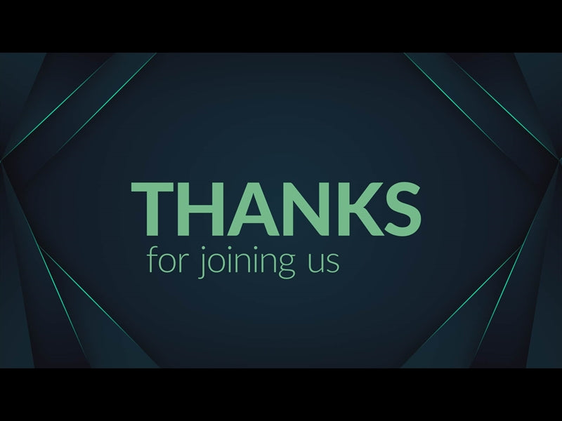 Mint Flow Thanks For Joining Us Animation