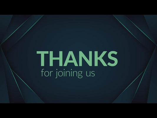 Mint Flow Thanks For Joining Us Animation
