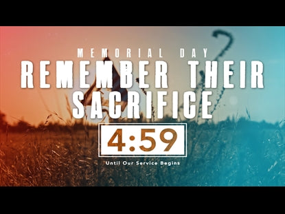 Remember Their Sacrifice Countdown