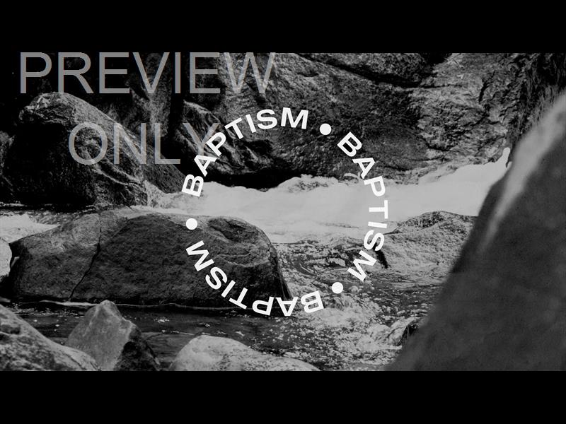 Black And White River Baptism Still