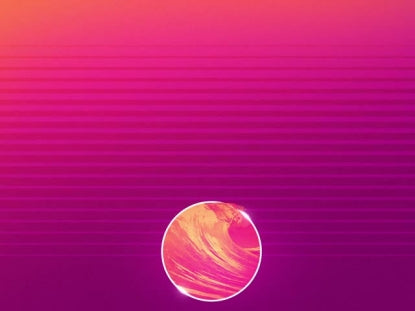 Summer Vaporwave Plum Icon