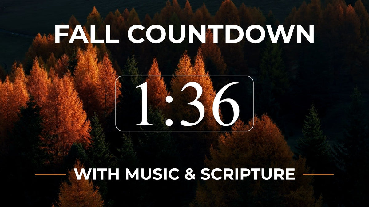 5 Minute Fall Countdown With Scripture and Music