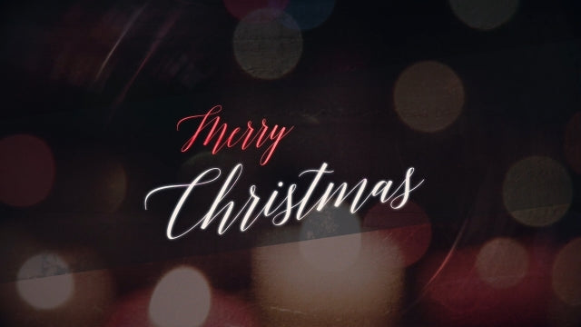 Nighttime Christmas Merry Christmas