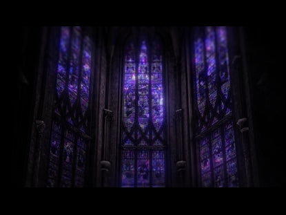 Towering Stained Glass Windows Purple