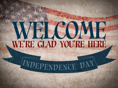 Vintage Independence Day Welcome Motion