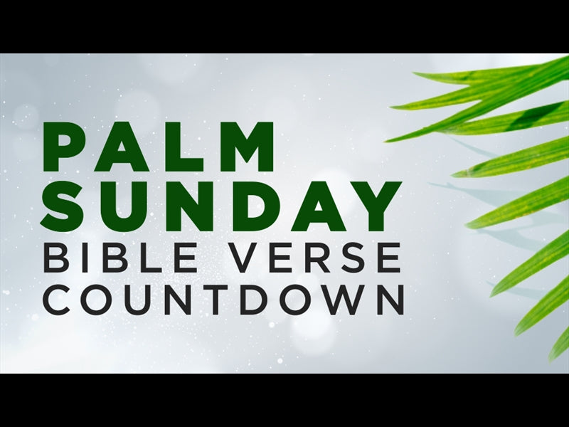 Palm Sunday Bible Verse Countdown