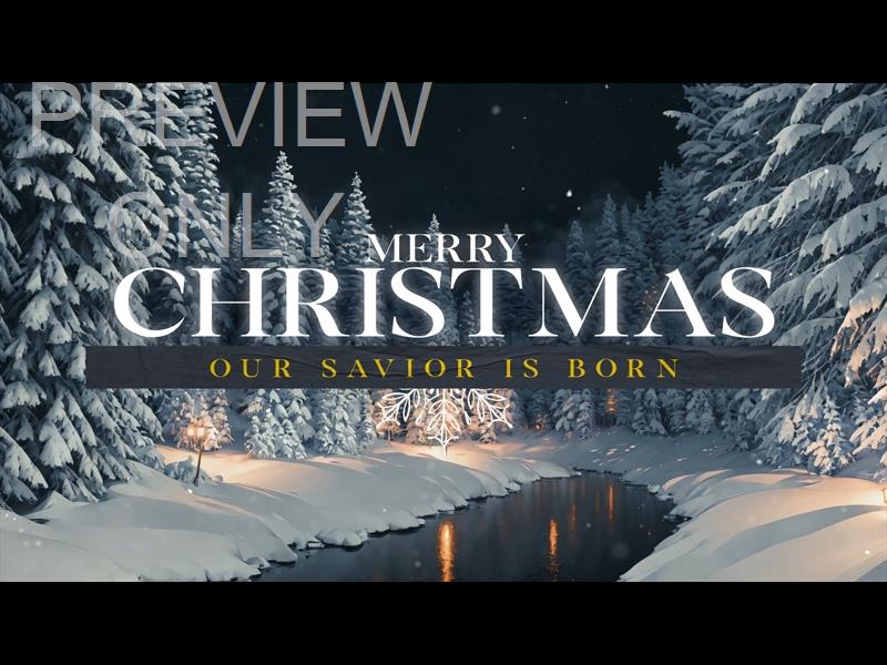Winterscape Merry Christmas Still