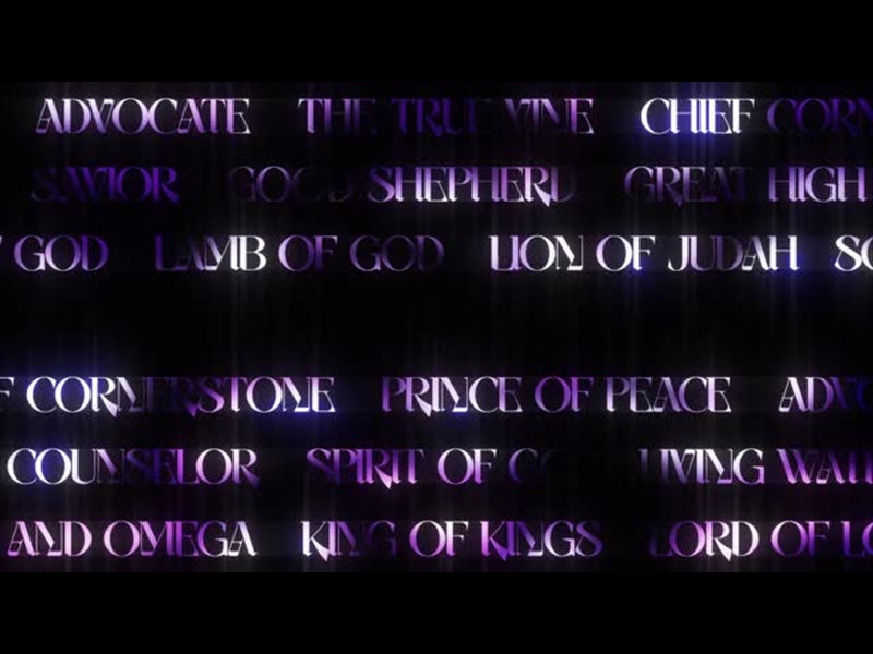 Lttrs Names Of Jesus Purple Blank