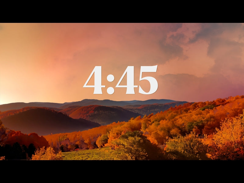 Wilderness Fall Minimal Countdown