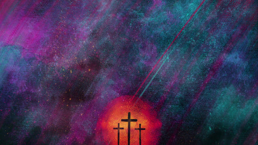 Radiant Paint Three Crosses 03