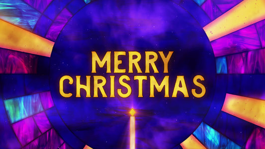 Stained Glass Christmas Merry Christmas Still