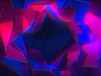 Pink Blue Vortex Retro