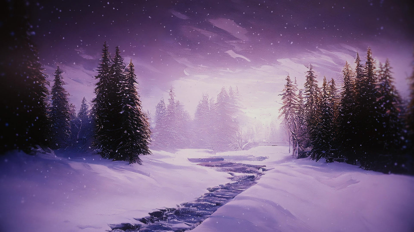 Winter Journey Purple Night
