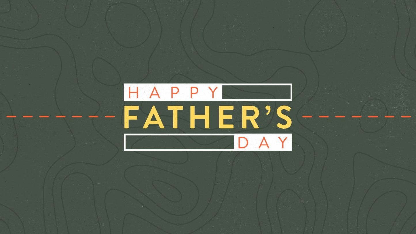 Topo Lines Happy Fathers Day Still