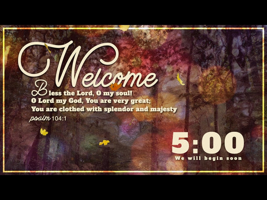 Autumn Leaves Painted Countdown