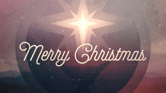 Modern Retro Christmas Eve Merry