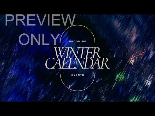Twilight Cascade Winter Calendar Still