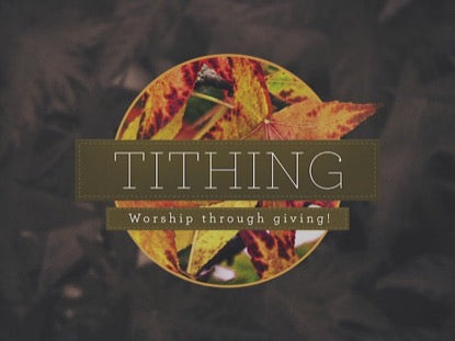 Autumn Colors Tithing