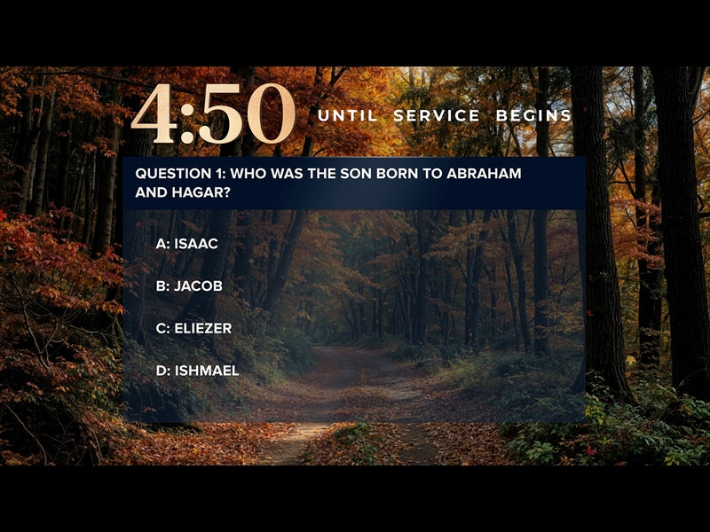 Forest Fall Trivia Countdown