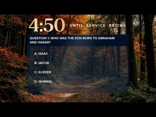 Forest Fall Trivia Countdown