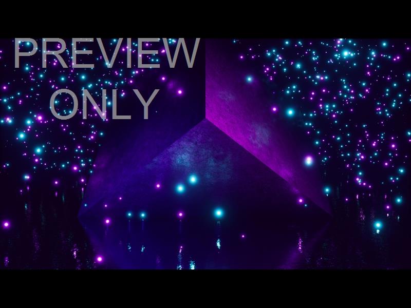 Fluorescent Teal Purple Float Still