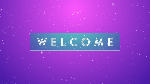 Gradient Snow Welcome