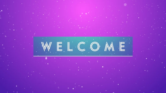 Gradient Snow Welcome