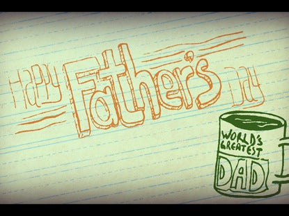 Hand-drawn Father's Day Welcome Loop