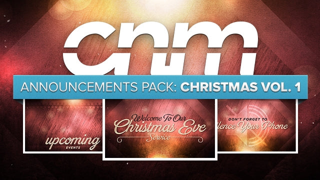 Announcements Pack: Christmas Vol. 1